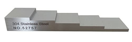 HFBTE 2,5 mm 5,0мм 7,5мм 10мм 12,5мм 5 чекори Ултразвучна калибрација блок 304 Опсег на грешки во не'рѓосувачки челик ± 0,01мм