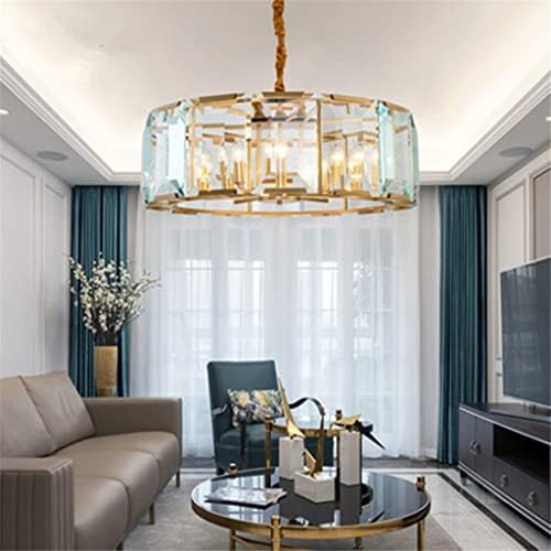 Стаклен лустер за стакло за дневна соба злато LED виси простории за куќи за декорација за осветлување тела за осветлување