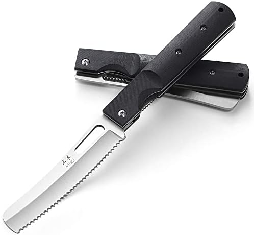 Мики 440a Не'рѓосувачки челик сечило Јапонски кујнски готвач за преклопување џеб нож за готвење на кампување на отворено, виткање на