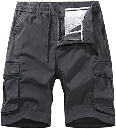 Нејасен рекреација за џогирање на карго памук машка летна шорцеви шорцеви гроздобер спортски панталони панталони