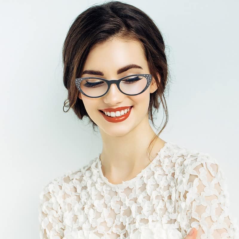 УНТАМИД 3 Спакувајте Очила За Читање Катеј За Жени, Модни Читатели со Удобност Пролетна Шарка + 2.00