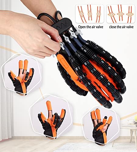 Роботски Ракавици За Рехабилитација ТОНГБОШИ Ги Надградува ракавиците за рехабилитација на прстите со 4 Режими на Вежбање и лцд-екран