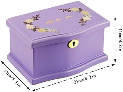 Музички кутии Xiaoheshop Музички кутии Висока рачно изработена музичка кутија може да стави подарок за подарок за накит за Божиќ/роденден/Денот на вineубените