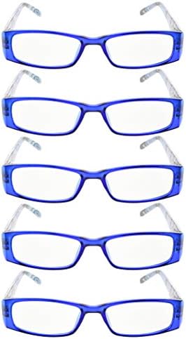 Гуд за читање очила 5 пара модни тигар во форма на оружје за очила за очила жени