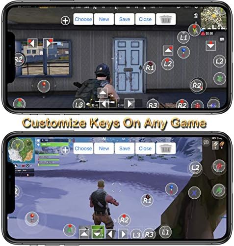 Андроид Gamepad Контролер, Мегадреам Безжичен Клуч Мапирање Gamepad Џојстик Совршен За PUBG &засилувач; Fotnite &засилувач; Повеќе, Компатибилен