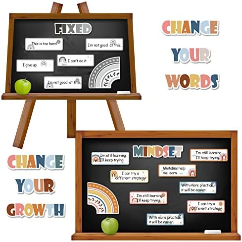 Boho Rainbow Bultin Board Постави мотивационо позитивно учество во wallидови за декорација на wallsидови знаци за размислување за размислување за изреки за основни средни училиш?