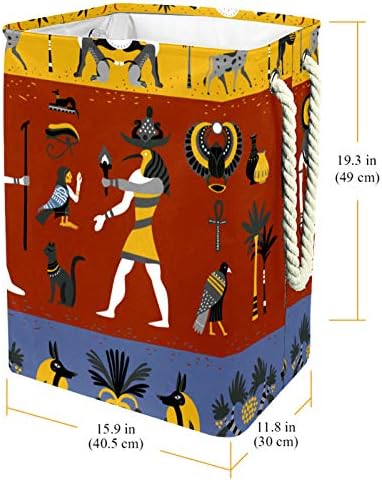 ДЕЈА Водоотпорни Корпи За Перење Високи Цврсти Преклопливи Античка Египетска Религија Отежнато Печатење За Возрасни Деца Тинејџерски Момчиња