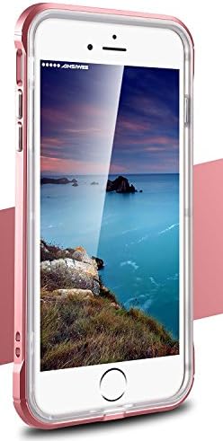 Хибриден чист шок -отпорен на TPU куќиште за iPhone 7 Plus - розово злато
