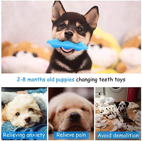 Hurry 3 пакувања кученце џвакање играчки за почетнички кутриња, играчки за заби за кученца, 360 ° чисти заби за миленичиња и смирување на