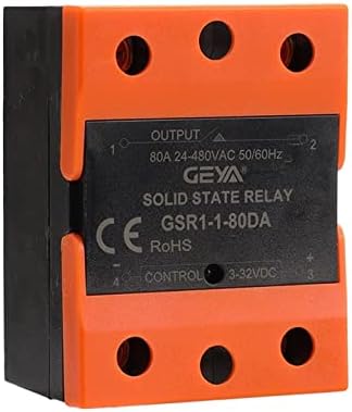 Geya GSR1-1 Solid State Module Relay DC-AC DC-DC AC-AC единечна фаза SSR 10A 25A 40A 60A 80A 100A 120A без покритие 1 парчиња