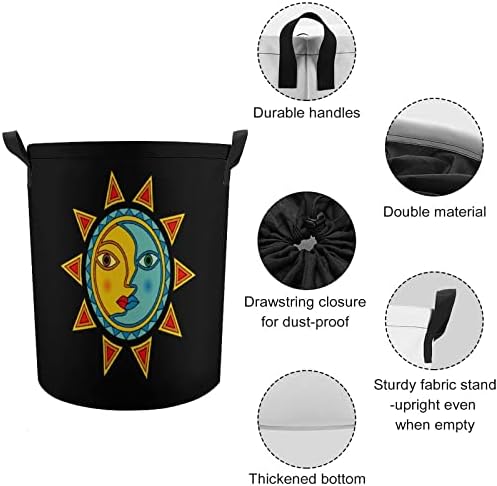 Кошница за перење сонце Месечина Со Затворање На Врвки За Перење Кеси За Складирање За Домашно Патување