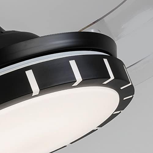 ACLBLK едноставност осветлување таванот вентилатор ламба модерна акрилна далечинска контрола на вентилаторот LED трихроматско затемнување на вентилаторот за вентил?
