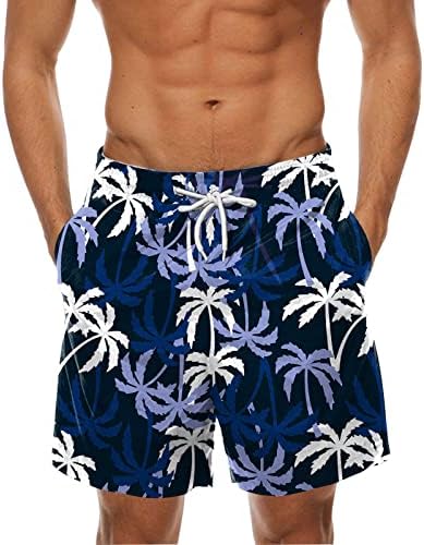 Смешни стебла за пливање за мажи, машки стебла летни празнични лесни лесни мастички шорцеви мода со џебови