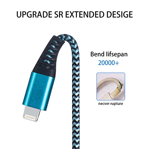 Borcall USB C до молња кабел ： 6ft 3pack плетенка за брзо полнење адаптер за напојување Каргадор жици за iPhone 13 Pro Max/12