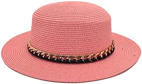 Летен ланец рамен врвен слив капа на жени на отворено за одмор на сонцето мода мода плажа врвна руно капа за жени