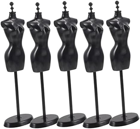 Toyandona 15 парчиња кукли манекенски стојат црни кели пластични одвојување