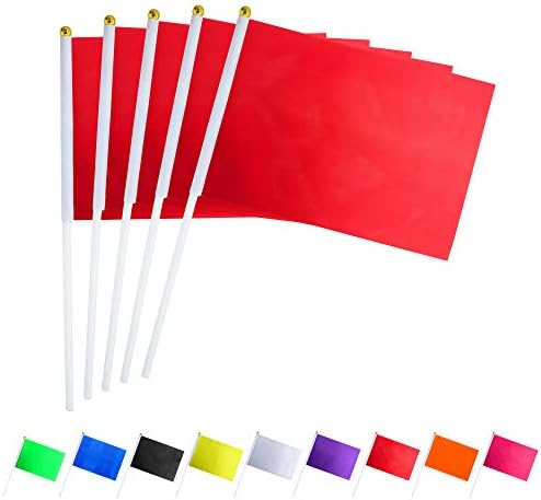 СОСТОЈБА 25 пакувања цврсто бело празно знаме Мало мини обичен бел DIY знамиња на стап, забавни украси за паради, големо отворање, роденденски