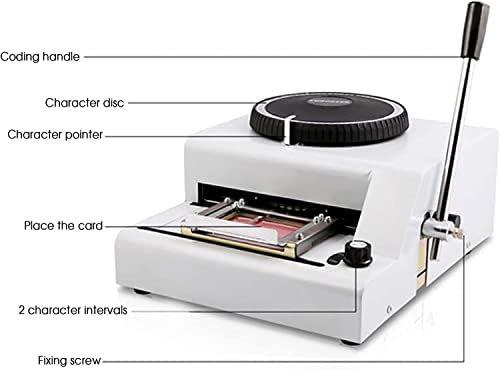 Вметнување машина 72 знаци рачна картичка за картичка за правење картички ПВЦ и ID ВИП картичка машина за печат