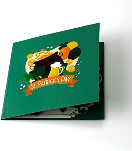 Cutpopup St Patricks Day Card Pop Up, 3D честитка за честитки