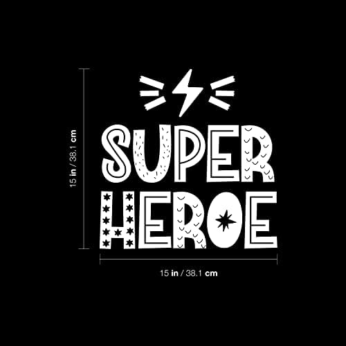 Винил Ѕид Уметнички Налепници-Супер Херој/Супер Херој-15 х 15 - Трендовски Прекрасен Смешен Дизајн Шпански Цитат Налепница За
