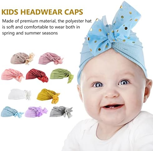 5 парчиња бебешки лак вратоврска глави за деца, лак, лак, врзани капачиња, капачиња за глава на глава дневно фустан
