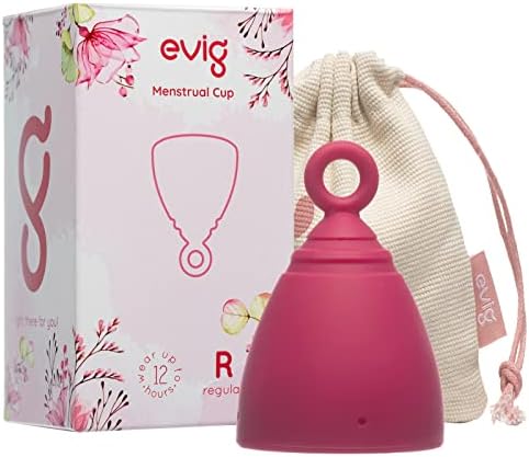 ЕВИГ - Менструални Чаши-Компактна И Флексибилна Чаша-Се Чувствуваат Како Дива-Алтернатива За Тампон, Влошки и Менструални Дискови-Менструални