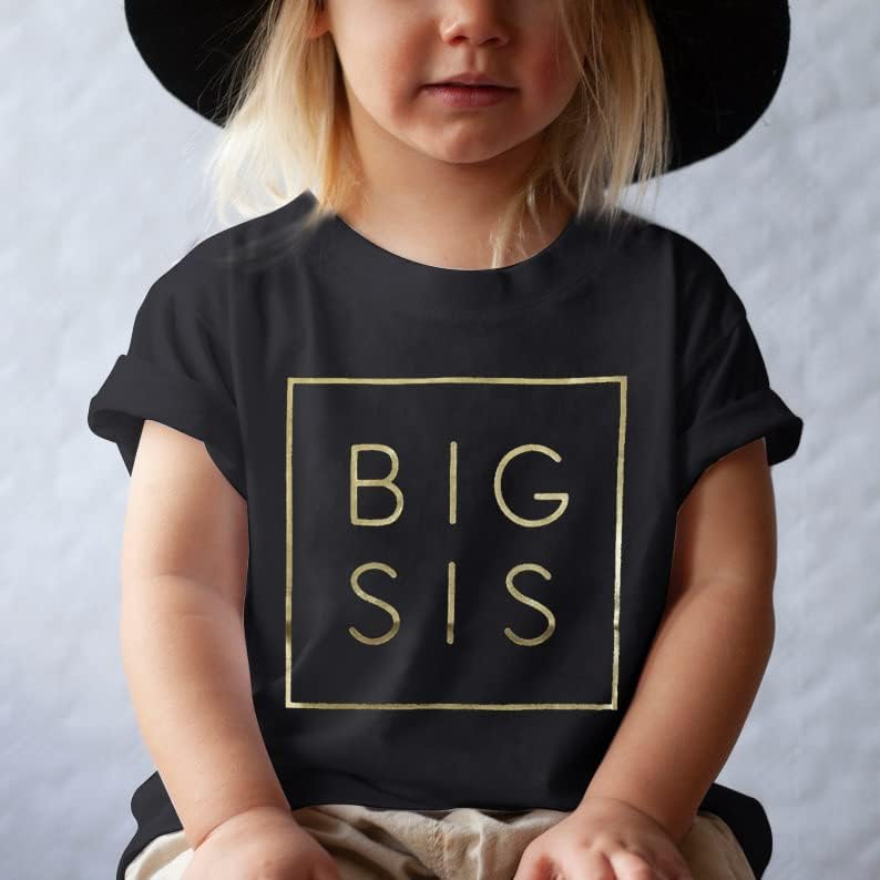 УНИКАТНА Голема Сестра Шарени Браќа И Сестри Откриваат Соопштение Маица За Облека За Бебиња И Мали Девојчиња Браќа И Сестри