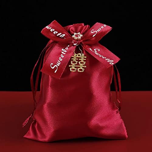 Абаодам Мали Торби За Накит Торби За Накит Врвки за Влечење 10 парчиња Свадбени Кеси За Бонбони Крпа За Влечење Торби За Подароци За