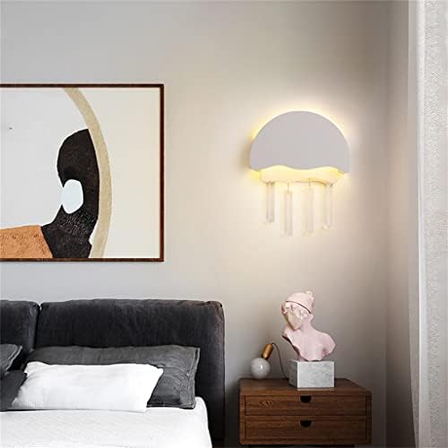 Bhvxw медуза wallидна ламба цртана цртана минималистичка предводена ламба топла и романтична детска соба за спални простории во кревет