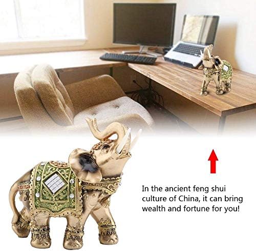 Среќна статуа на слонови, совршена за подарок за украсување на домашни продавници, тајландски слон, слон на Фенг Шуи, за декорација
