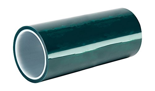Tapecase M-12 x 72yd-Lenered Green Polyester/Silicone Leadesive лента со лагер, 72 г. Должина, ширина од 12