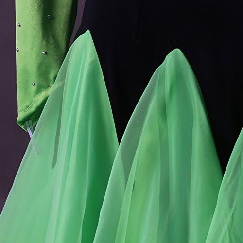 Фустани за танцување во сала на Накоку за жени перформанси Чинлон органза кристали долги ракави