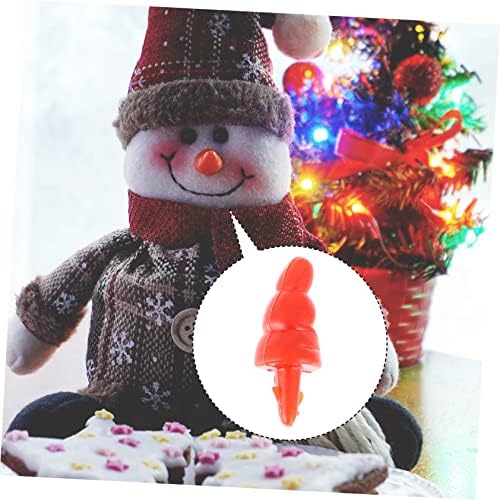 JOJOFUNY 200 парчиња додаток за снег на носот на носот, играчка играчка играчка морков нос морков носеви за занаети снежен човек