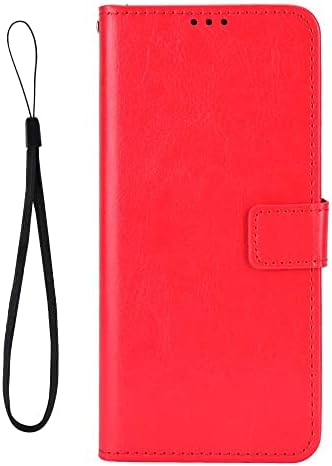 Случај погоден за Xiaomi Redmi 12c кожа штанд паричник флип случај за Xiaomi Redmi 12c Ретро магнетски телефонски школка паричник Телефонски