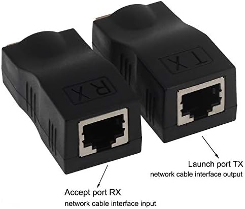 HDMI До Rj45 Extender, Yeebline HDMI Конвертор Повторувач, 2 Пакет HDMI Екстендер Предавател И Приемник Мрежа RJ45 Преку Ethernet