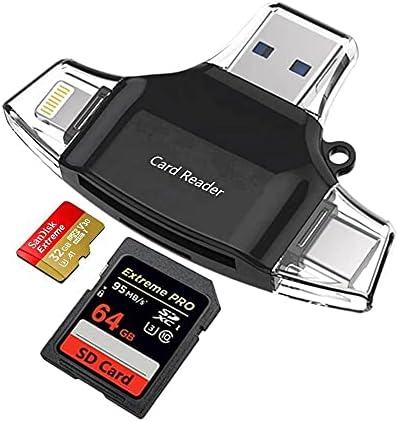 Boxwave Паметен Гаџет Компатибилен Со Poco F3 - AllReader Sd Читач На Картички, Microsd Читач НА Картички SD Компактен USB ЗА Poco F3-Jet Black