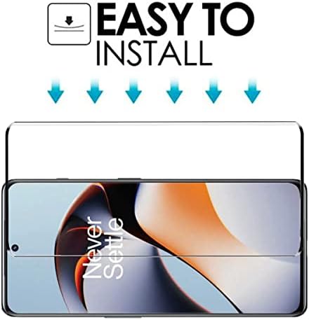 [2Pack] VIESIP За OnePlus 11R 3d Закривен Заштитник На Екранот, 9h Цврстина Калено Стакло Покриеност На Цел Екран Меур Слободен