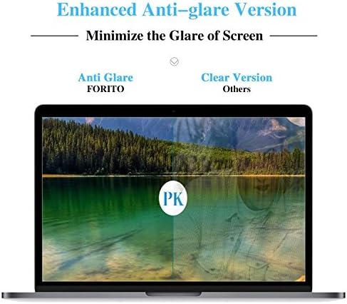 [2 пакет] Forito Anti Glare Ecter Заштитник компатибилен со MacBook Air 13 Model A1369 и A1466 / Anti-Dratch & Anti Water-Оил-Оил со гаранција