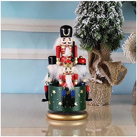 Музички кутии Музички кутии Докл ротирачки музички кутии Минијатурна статуа Гроздобер рачно изработени кукли Нова Година Божиќни