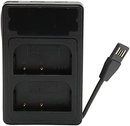 Двојна USB полнач, полнач за батерии на фотоапарати за BLK22 BLF19 D Li90, компатибилен со S5 GH6 DC S5K DC S5GK GH 5 M2 GH5LL камера, мини патнички полнач со LCD дисплеј