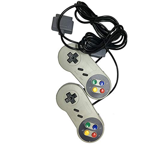 €2 Пакет_ Класичен SNES Контролер со 7 Пински Конектор Gamepad Компатибилен Со Super Nintendo SNES/Nes Classic