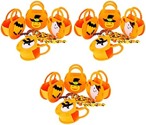 Подарок за бонбони за бонбони 12 парчиња за Ноќта на вештерките торбички трик или третираат торби за Ноќта на вештерките, бонбони торбички торби