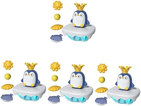 Toyvian 4 Поставува Вода Спреј Пингвин Играчка Abs Спреј Вода Бебе