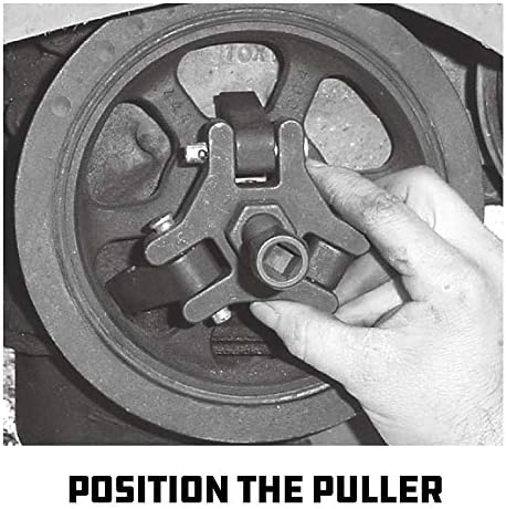 Powerbuilt - Harmonic Damper Mulper Puller Set Kit136, Специјални алатки - воз мотор и погон ,, црно