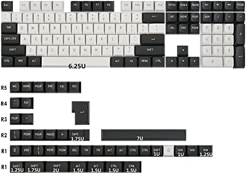 Taeeiancd Keycaps 60 Проценти 150 Копчиња ДВОЈНО Застрелан PBT Прилагодено Игри На Среќа Csa Профил ЗА Нас/Iso Распоред 60% 65% 95% Цреша/Гатрон