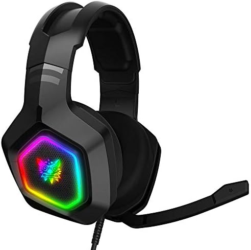 Нови Слушалки ЗА Игри Поставени На Глава RGB светла јадат Пилешко Мобилен Телефон Компјутерски Слушалки Прилагодливи Слушалки