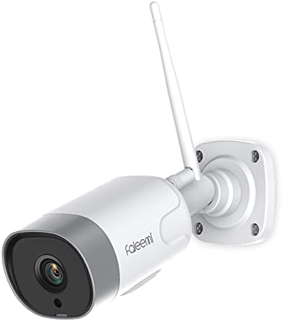 Faleemi Внатрешна/отворена домашна WiFi Security Camera, IP камера за безжична мрежа со ноќно гледање, откривање на движење, двонасочно аудио,