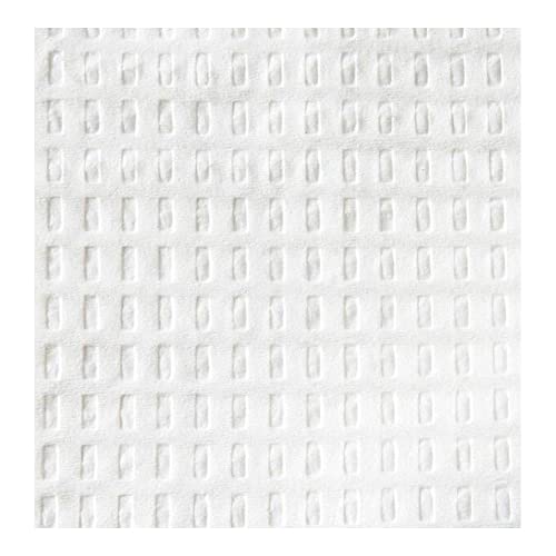 Tidi производи TID 9810865 2-пар ткиво поли-поддржан дијамантска пешкир, бела, 13 W x 18 L