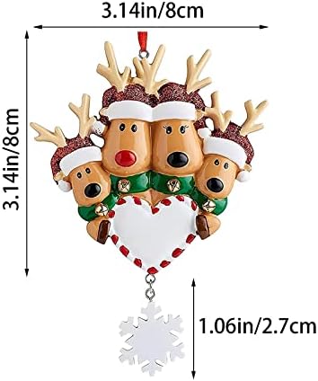 Блиско време DIY Персонализирано семејство Божиќно Божиќно дрво за порибување украси за украси на мантилички групи 2023 Декорации за Божиќни