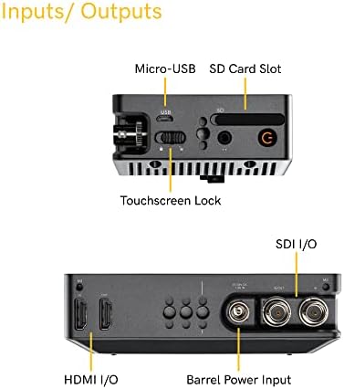 МАЛХД Инди 5 Монитор На Камерата Со Дневна Светлина-Видлив 5-Инчен Екран На Допир, Осветленост од 1000 единици, 3g-SDI И HDMI, Софтвер